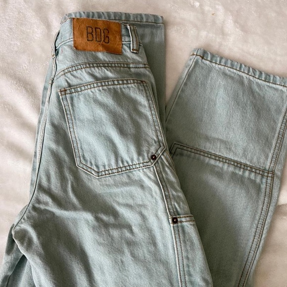 J Galt Denim - J Galt Carpenter pants Size Small, light sage/very light blue brwn stitch